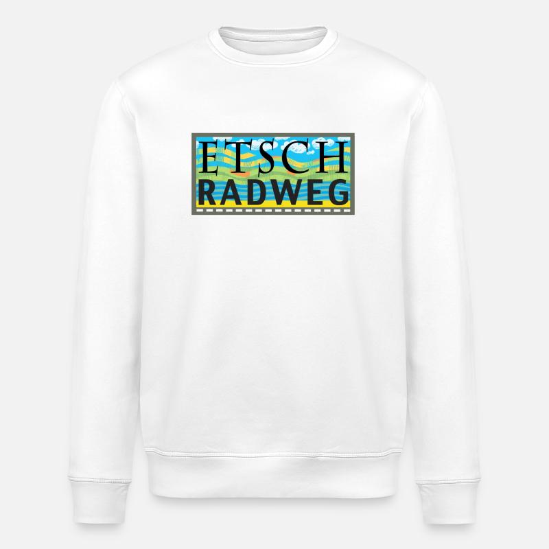 Etsch-Radweg - Stanley/Stella Unisex Bio-Sweatshirt ROLLER - Weiß