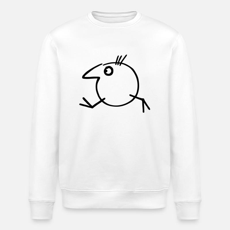 Running bird - Sweat bio ROLLER Stanley/Stella Unisexe - blanc