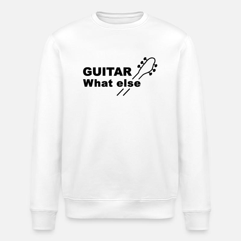 Guitar What else - Sweat bio ROLLER Stanley/Stella Unisexe - blanc