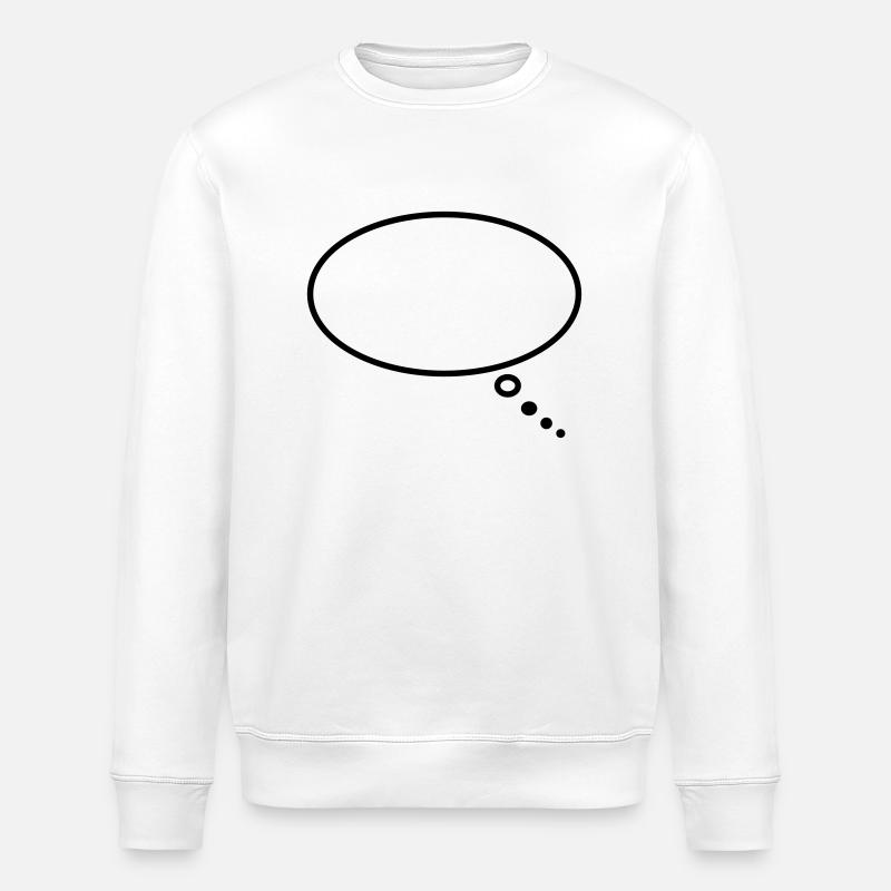 gedankenblase - Stanley/Stella Unisex Bio-Sweatshirt ROLLER - Weiß