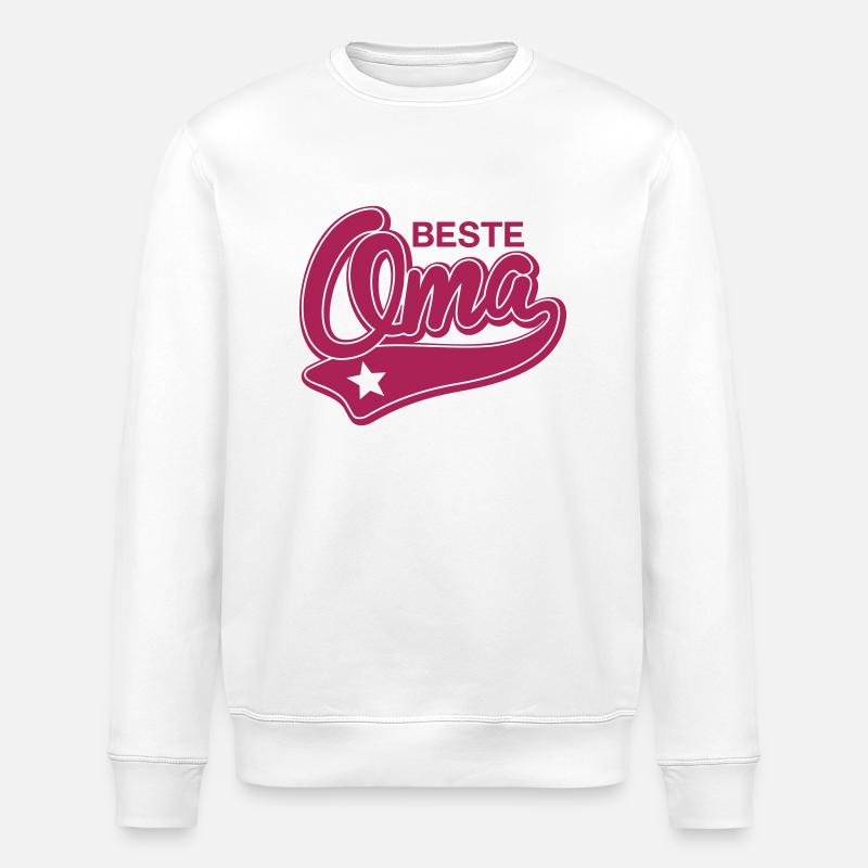 Beste Oma - Stanley/Stella Unisex Bio-Sweatshirt ROLLER - Weiß