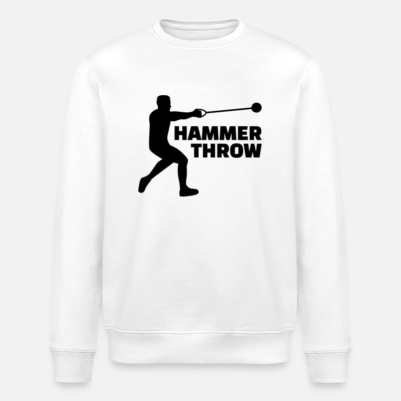 Hammer throw - Sweat bio ROLLER Stanley/Stella Unisexe - blanc