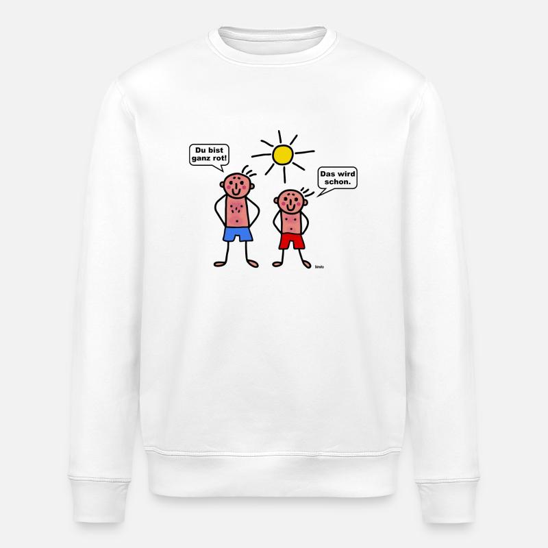 Sonnenbrand - Stanley/Stella Unisex Bio-Sweatshirt ROLLER - Weiß