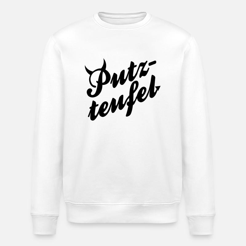 Putzteufel - Stanley/Stella Unisex Bio-Sweatshirt ROLLER - Weiß