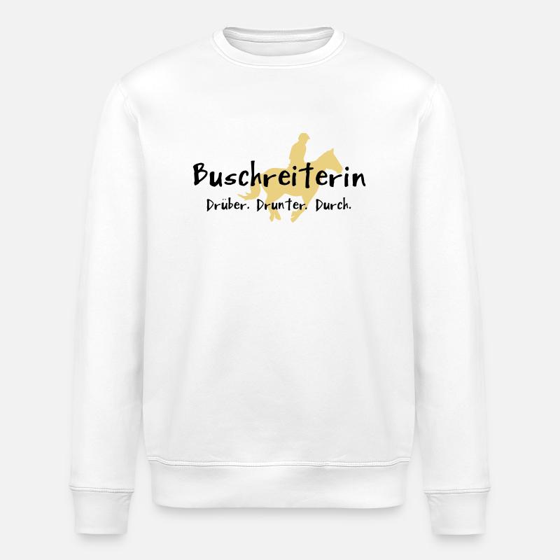 Buschreiterin - Stanley/Stella Unisex Bio-Sweatshirt ROLLER - Weiß