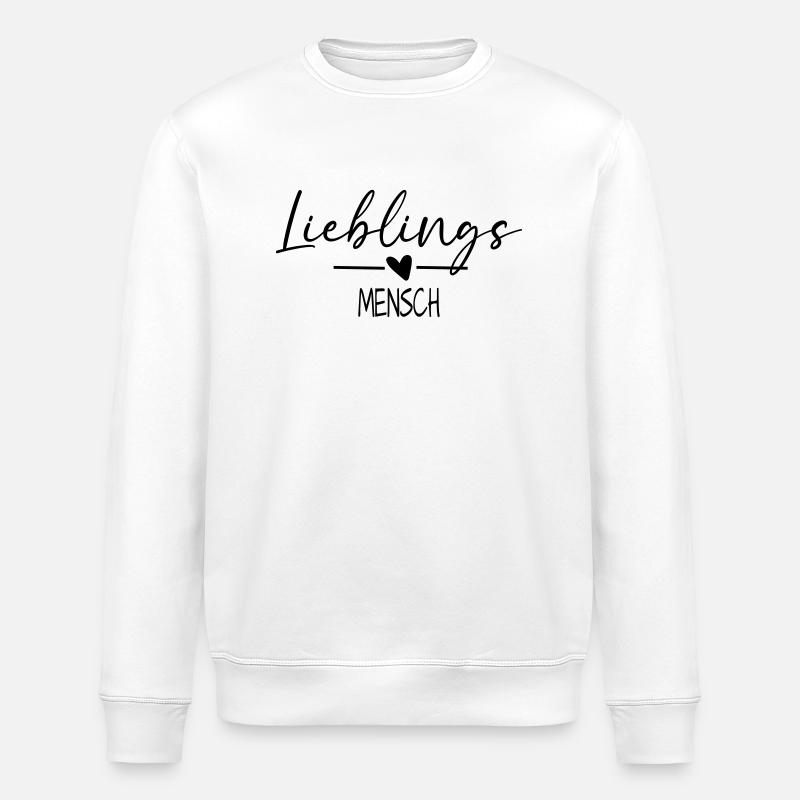 Lieblingsmensch - Stanley/Stella Unisex Bio-Sweatshirt ROLLER - Weiß