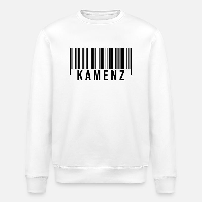 Kamenz Strichcode - Stanley/Stella Unisex Bio-Sweatshirt ROLLER - Weiß