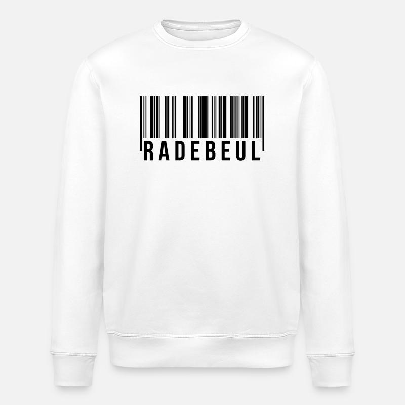 Radebeul Strichcode - Stanley/Stella Unisex Bio-Sweatshirt ROLLER - Weiß