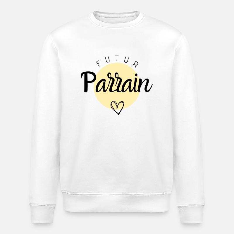 Futur parrain - Sweat bio ROLLER Stanley/Stella Unisexe - blanc
