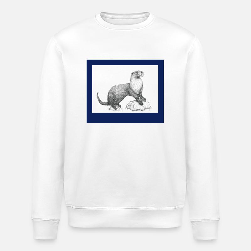 230919 Otter6 - Stanley/Stella Unisex Bio-Sweatshirt ROLLER - Weiß