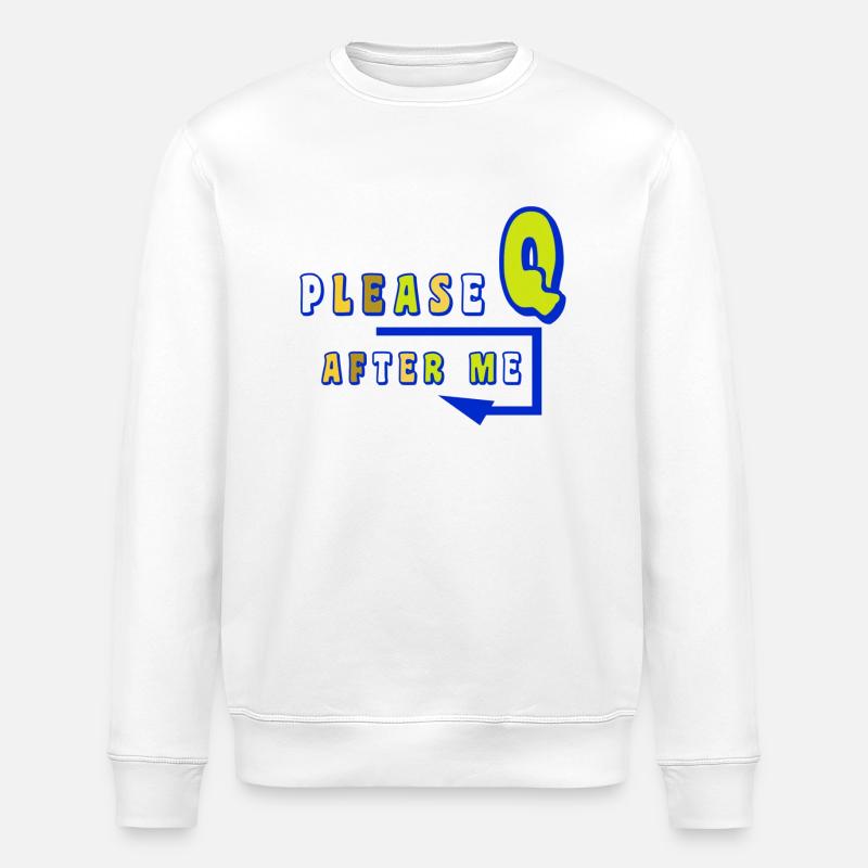 Please queue - Stanley/Stella ROLLER Unisex Organic Sweatshirt - white