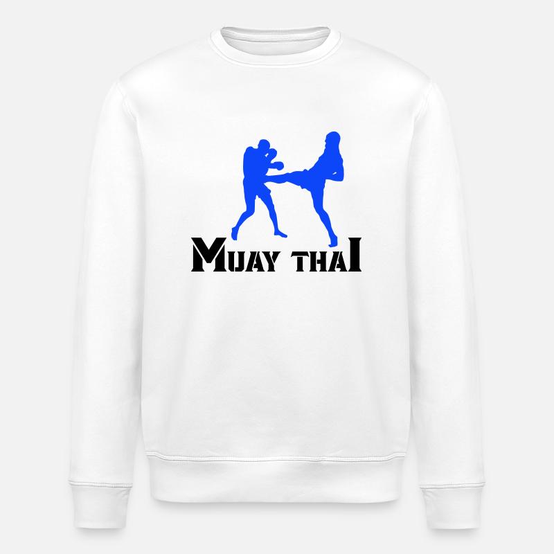 Muay Thai - Stanley/Stella ROLLER Unisex Organic Sweatshirt - white