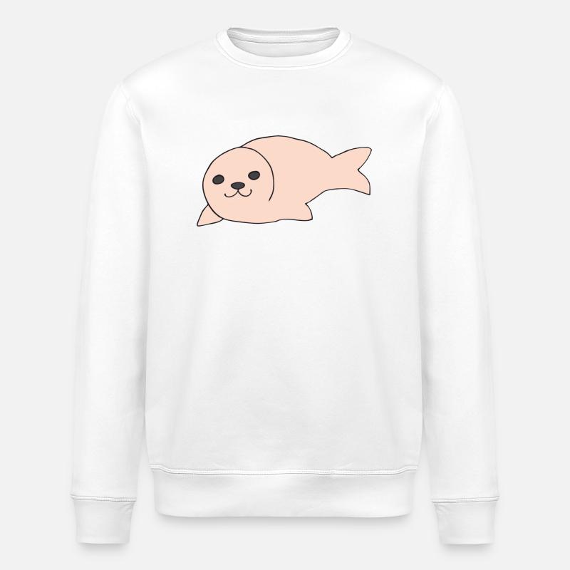 robbe rosa - Stanley/Stella Unisex Bio-Sweatshirt ROLLER - Weiß