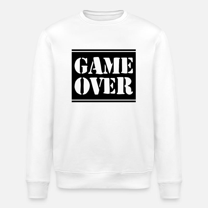 Game over - Stanley/Stella ROLLER Unisex Organic Sweatshirt - white