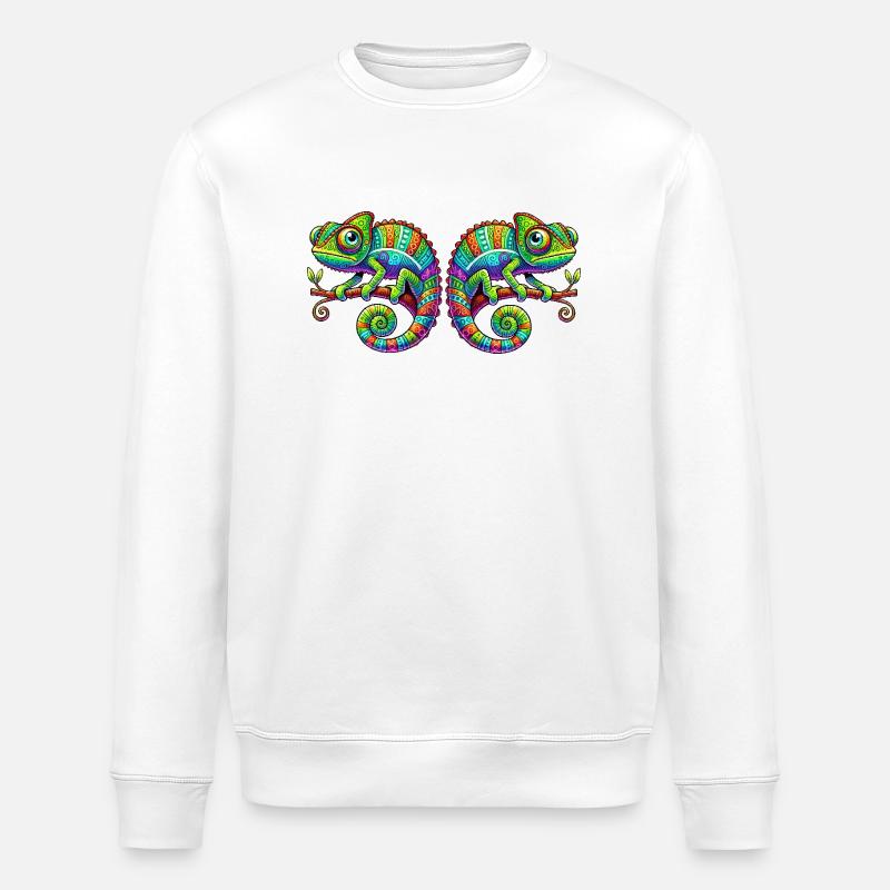 Caméléons - Sweat bio ROLLER Stanley/Stella Unisexe - blanc