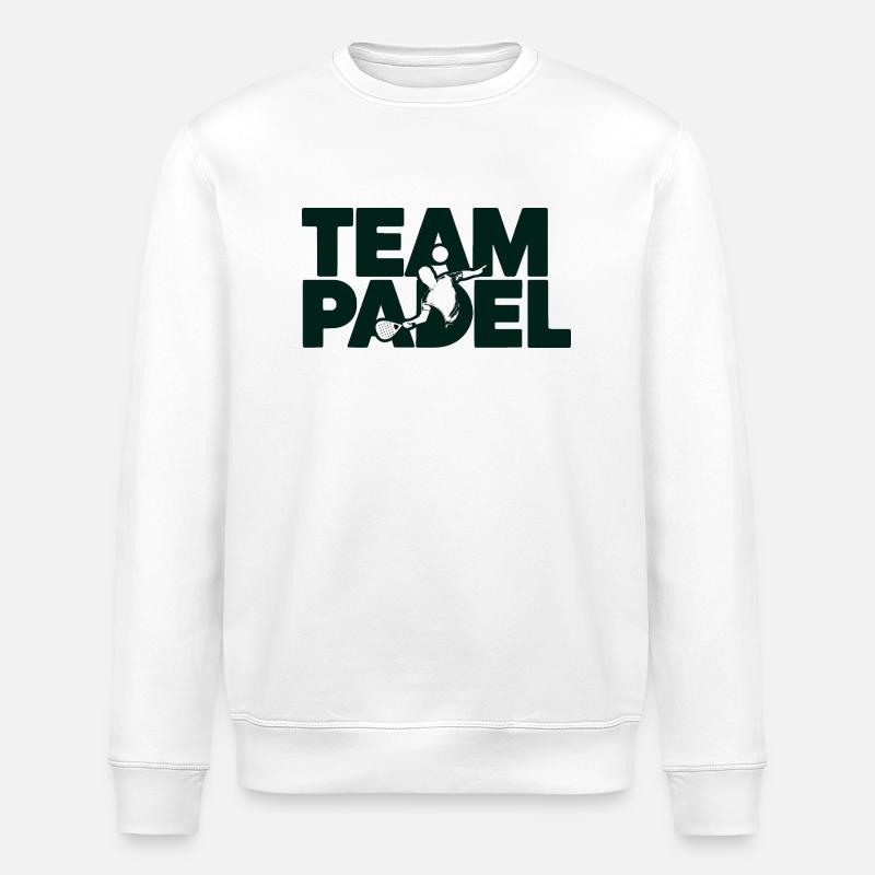 Team Padel 4 - Stanley/Stella Unisex Bio-Sweatshirt ROLLER - Weiß