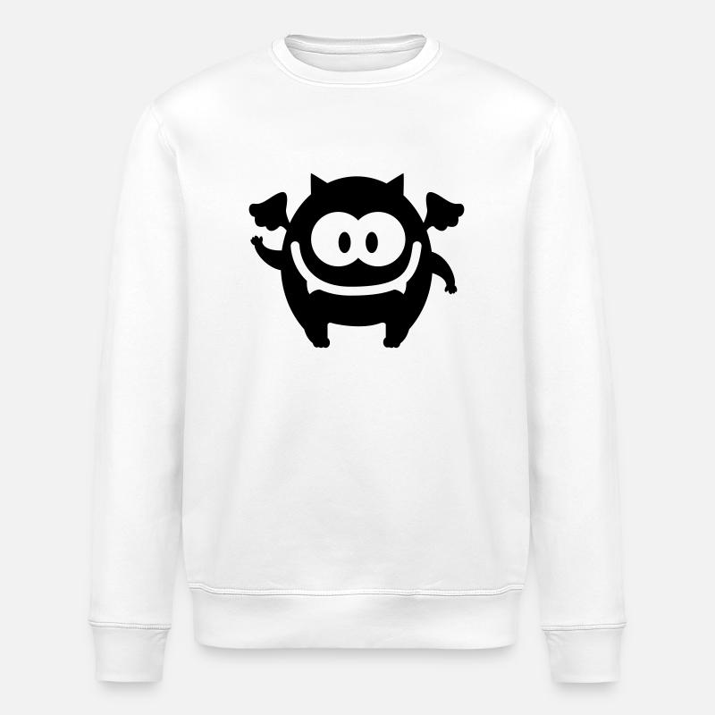 Monsterchen - Line - Stanley/Stella Unisex Bio-Sweatshirt ROLLER - Weiß