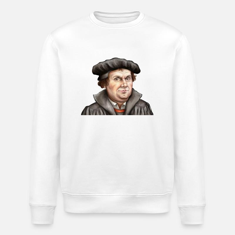Martin Luther - Stanley/Stella Unisex Bio-Sweatshirt ROLLER - Weiß