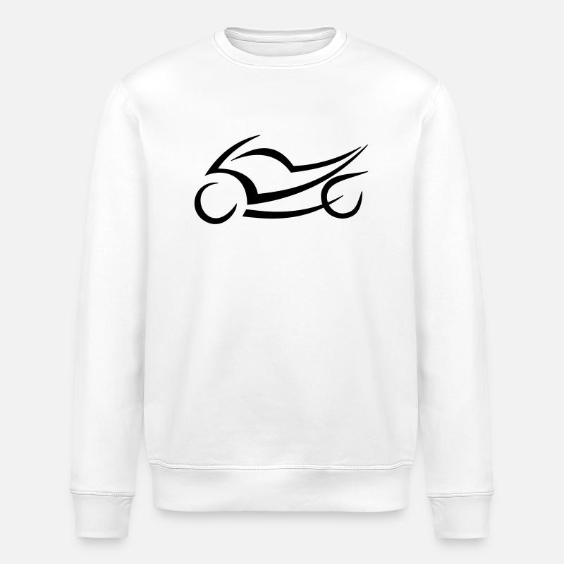SpeedBike - Stanley/Stella Unisex Bio-Sweatshirt ROLLER - Weiß