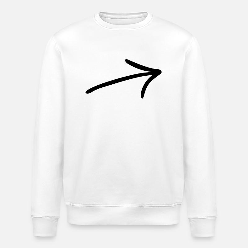 Pfeil - Stanley/Stella Unisex Bio-Sweatshirt ROLLER - Weiß