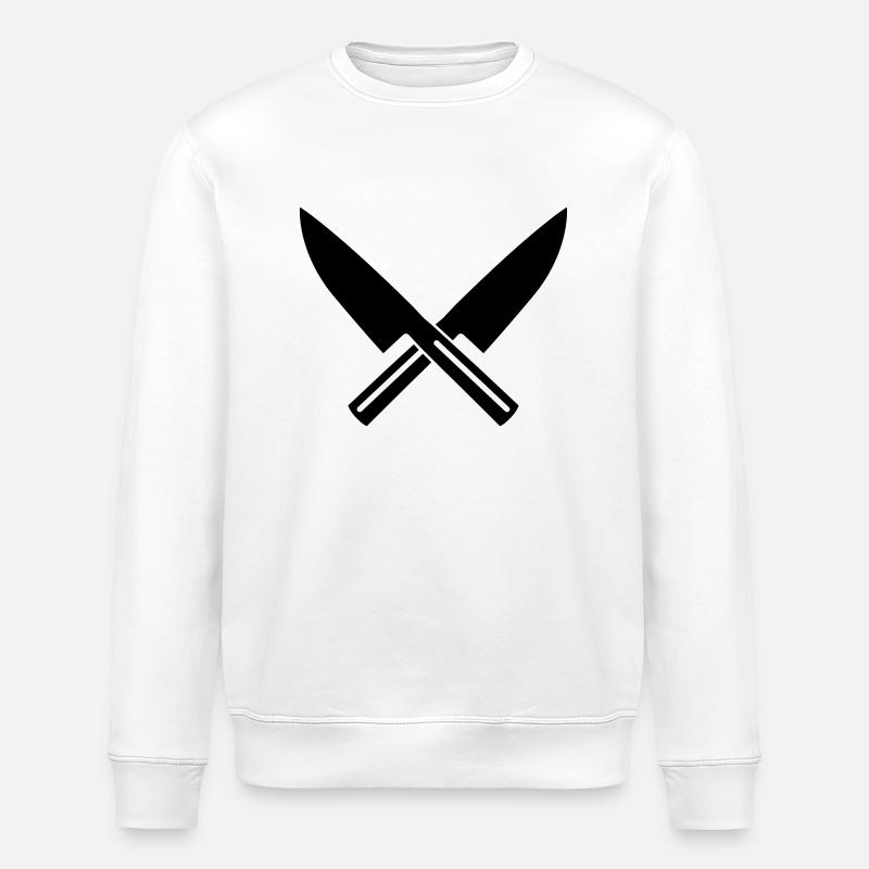 Couteaux - Sweat bio ROLLER Stanley/Stella Unisexe - blanc