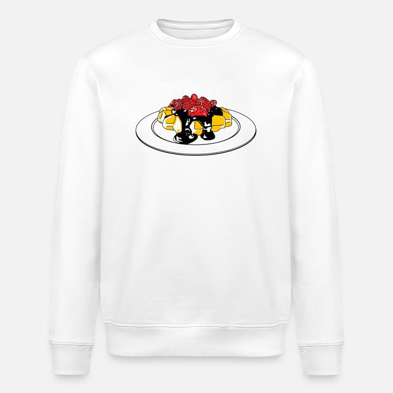 Belgian waffle - Stanley/Stella ROLLER Unisex Organic Sweatshirt - white