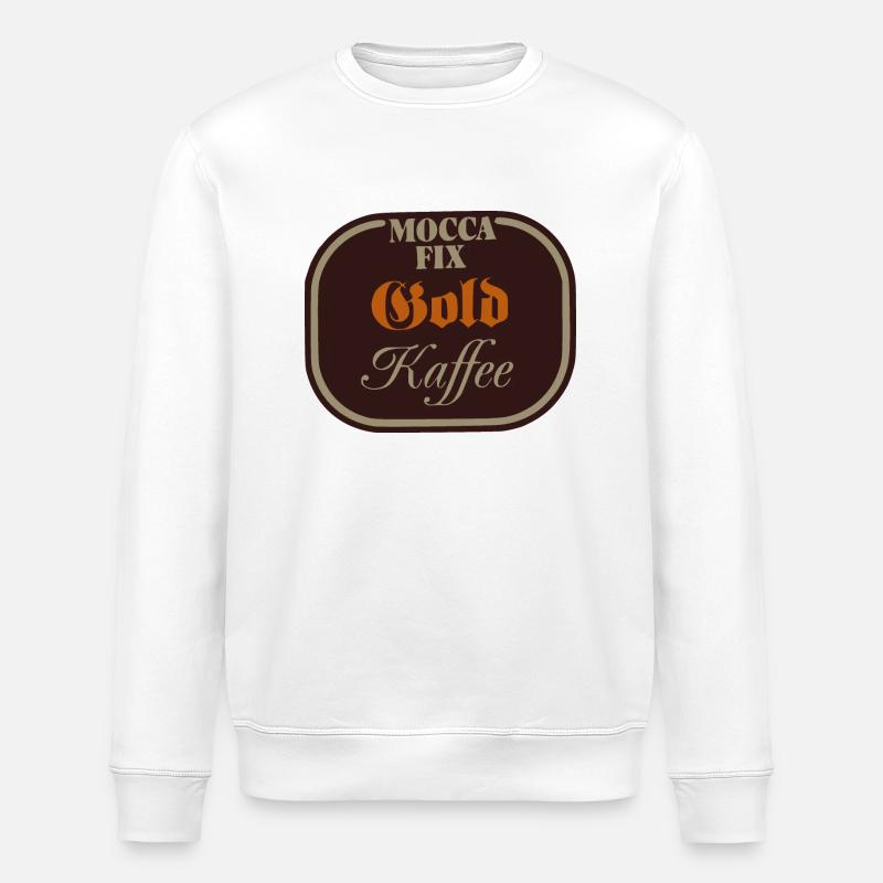 Mocca Fix Gold Coffee - Stanley/Stella ROLLER Unisex Organic Sweatshirt - white