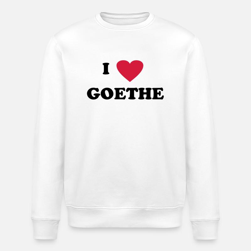 J'aime Goethe - Sweat bio ROLLER Stanley/Stella Unisexe - blanc
