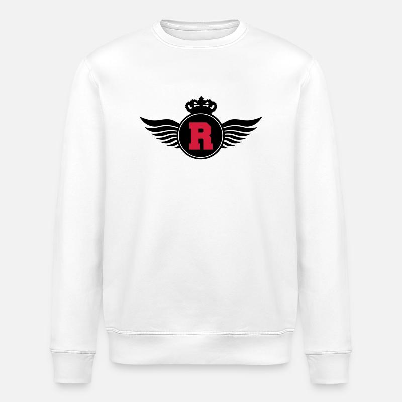 r_letter_shield_c2 - Stanley/Stella Unisex Bio-Sweatshirt ROLLER - Weiß