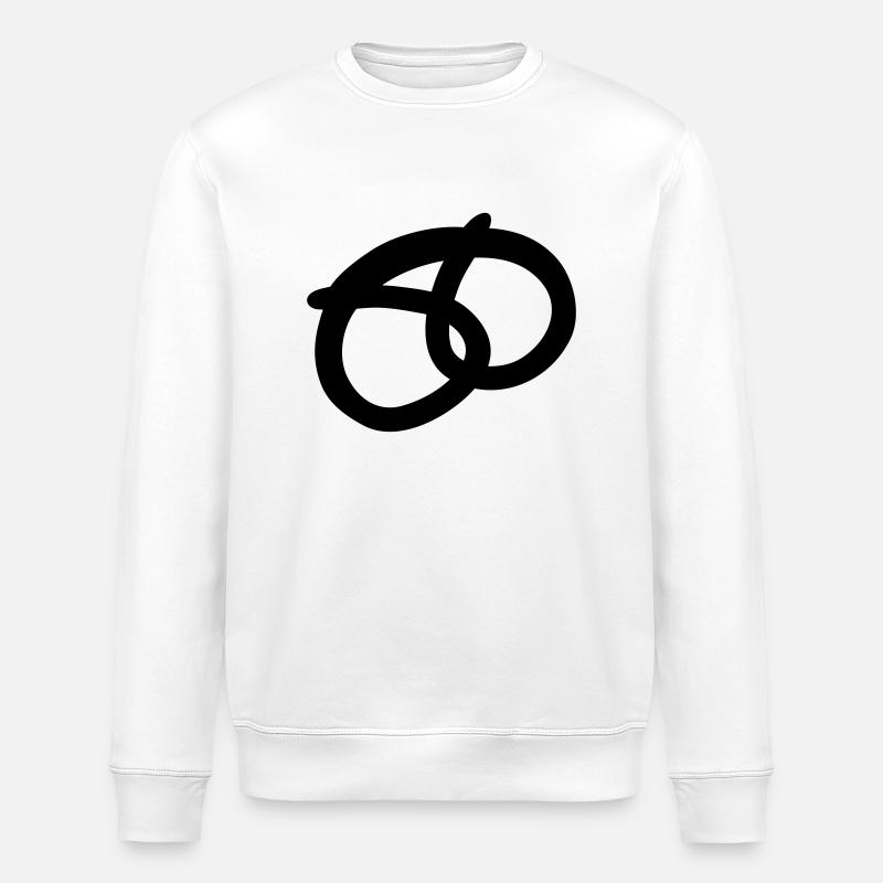 brezel__f1 - Stanley/Stella Unisex Bio-Sweatshirt ROLLER - Weiß
