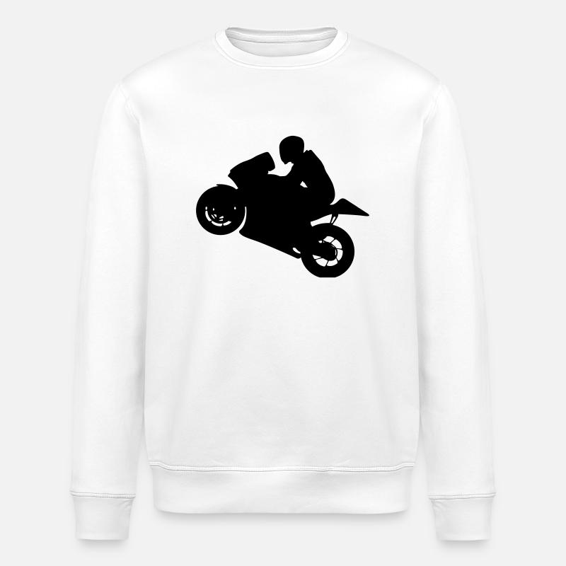 MotoGP # 8 - Stanley/Stella Unisex Bio-Sweatshirt ROLLER - Weiß