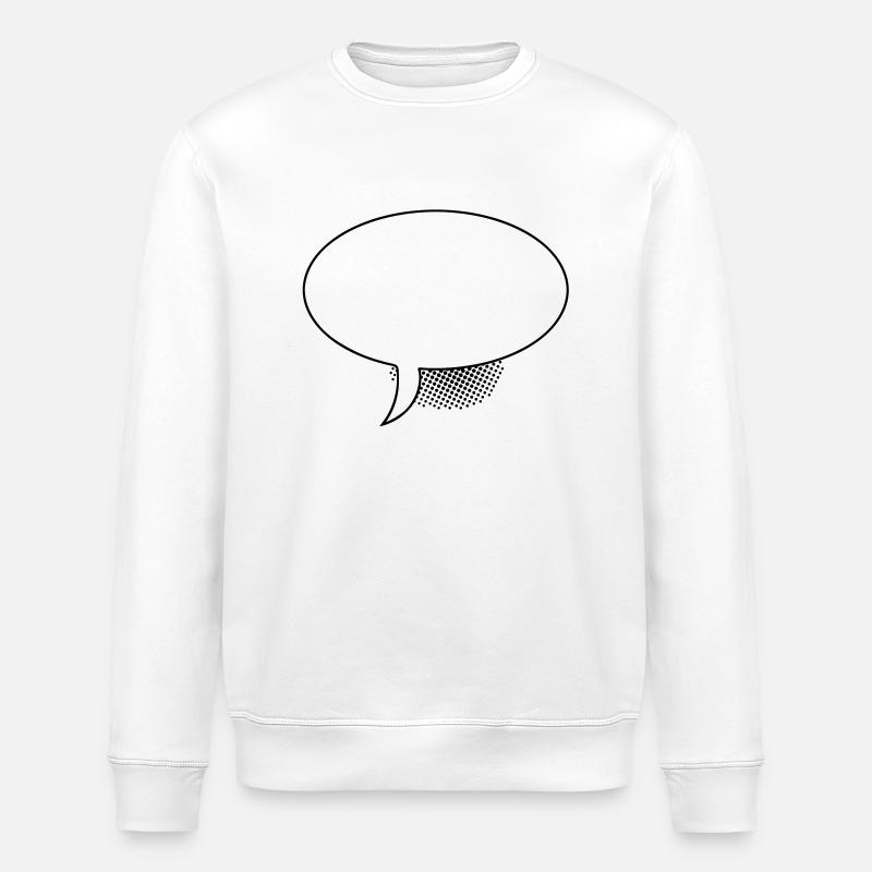 Sprechblase Oval - Stanley/Stella Unisex Bio-Sweatshirt ROLLER - Weiß