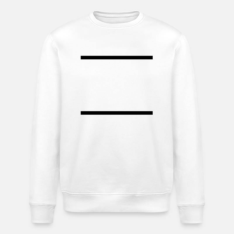 Lines / / slashes / / double line / / double / / - Stanley/Stella ROLLER Unisex Organic Sweatshirt - white