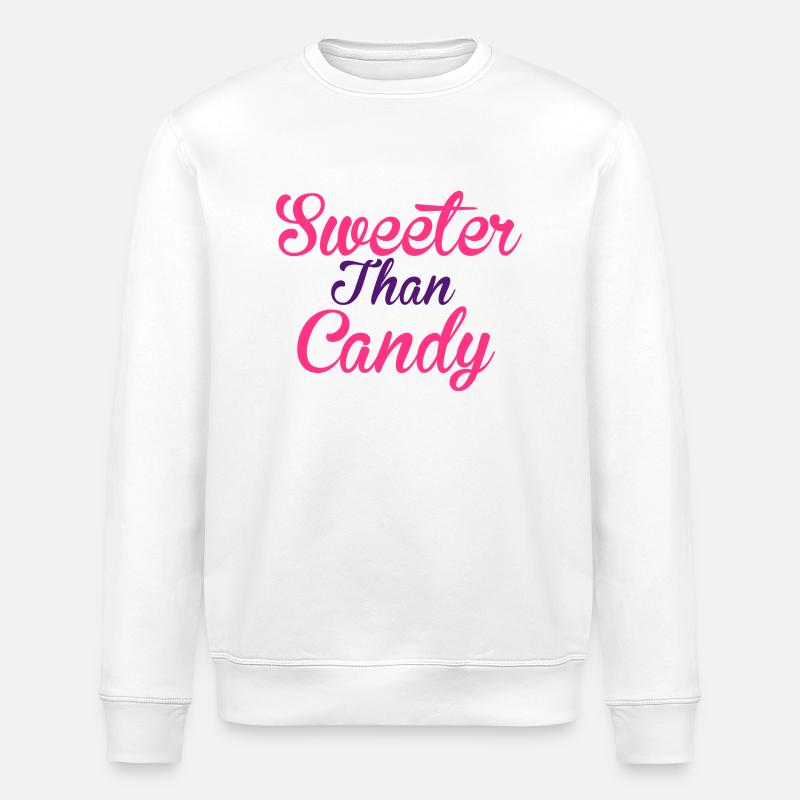 Sweeter Than Candy - Stanley/Stella Unisex Bio-Sweatshirt ROLLER - Weiß