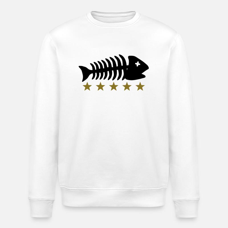 Fishing Fishbone Logo - Stanley/Stella Unisex Bio-Sweatshirt ROLLER - Weiß