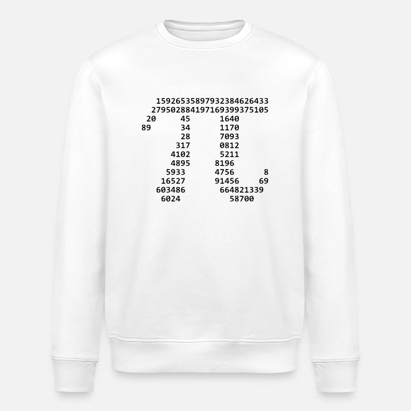 Pi - Stanley/Stella Unisex Bio-Sweatshirt ROLLER - Weiß