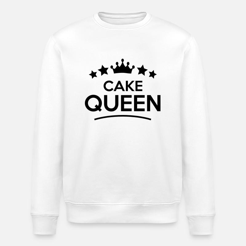 cake queen stars - Stanley/Stella Unisex Bio-Sweatshirt ROLLER - Weiß
