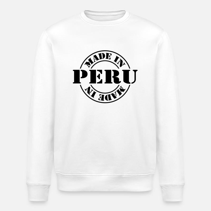 made in peru m1k2 - Stanley/Stella ROLLER Unisex Organic Sweatshirt - white