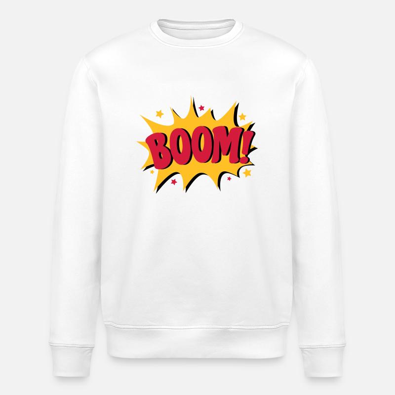 Boom - Stanley/Stella Unisex Bio-Sweatshirt ROLLER - Weiß