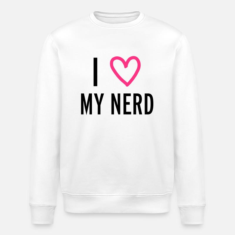 Nerd - Stanley/Stella Unisex Bio-Sweatshirt ROLLER - Weiß