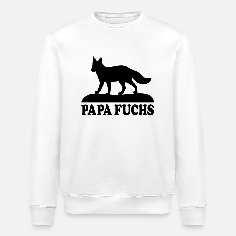 Papa Fuchs Fun - Sweat bio ROLLER Stanley/Stella Unisexe - blanc