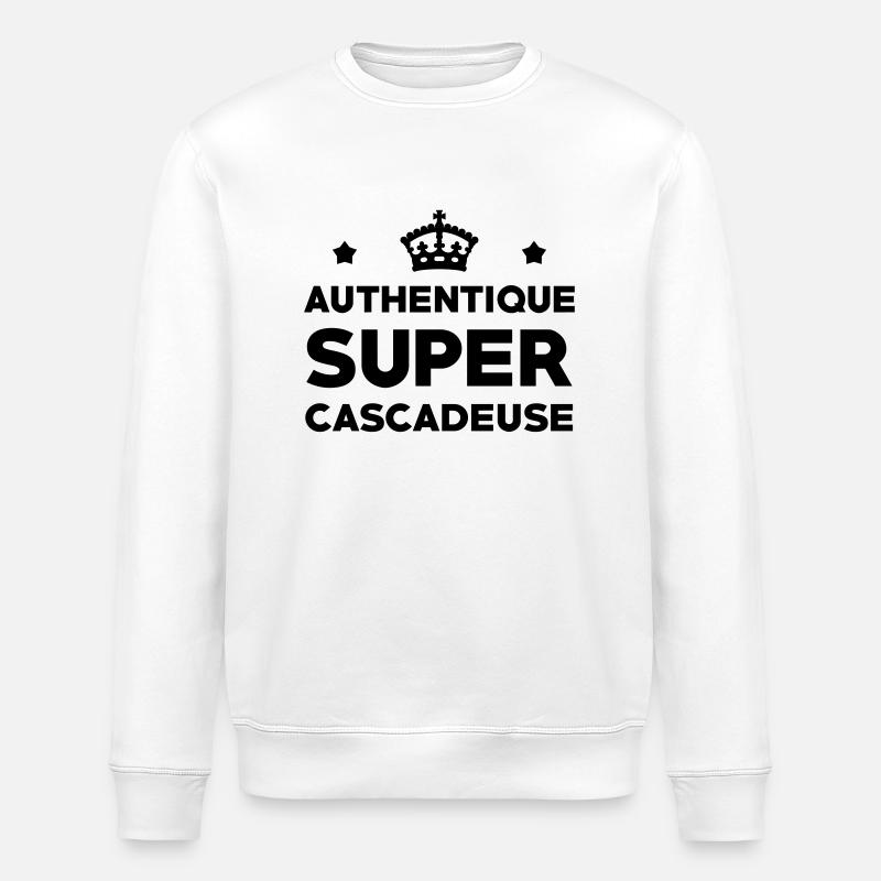 Cascadeur / Cascade / Voiture / Risque / Danger - Sweat bio ROLLER Stanley/Stella Unisexe - blanc