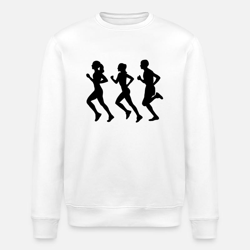 Running Group (Silhouette) - Sweat bio ROLLER Stanley/Stella Unisexe - blanc