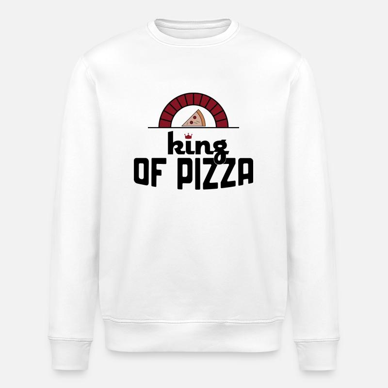 Pizza - Stanley/Stella ROLLER Unisex Organic Sweatshirt - white