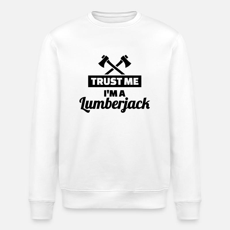 Bûcheron - Sweat bio ROLLER Stanley/Stella Unisexe - blanc