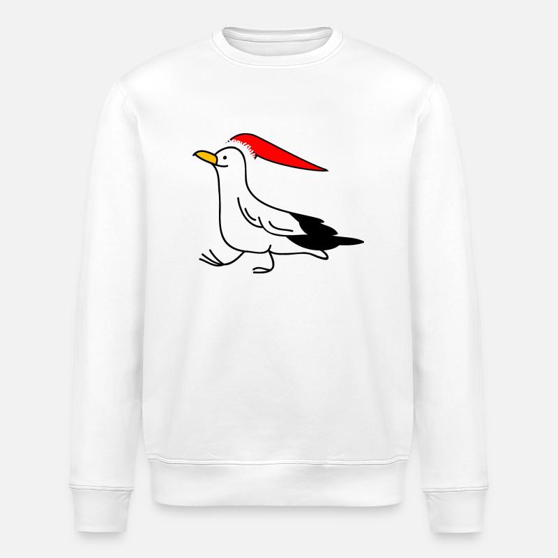Weihnachtsmöwe - Stanley/Stella Unisex Bio-Sweatshirt ROLLER - Weiß