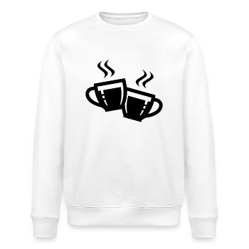 tassen icon - Stanley/Stella Unisex Bio-Sweatshirt ROLLER - Weiß - Vorne - Nik (191cm)
