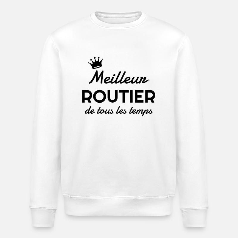 Routier / Chauffeur Poids-lourd / Camion / - Sweat bio ROLLER Stanley/Stella Unisexe - blanc