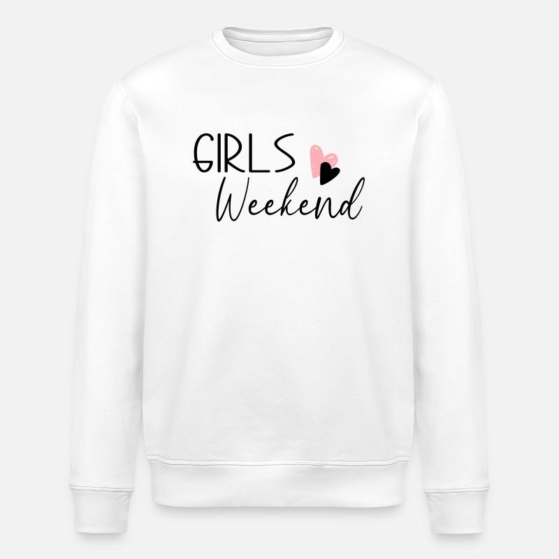 Girls Weekend - Stanley/Stella ROLLER Unisex Organic Sweatshirt - white