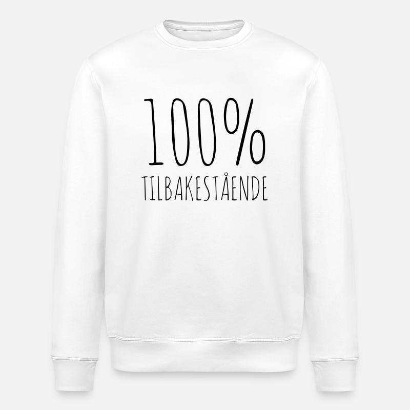 100% en arrière - Sweat bio ROLLER Stanley/Stella Unisexe - blanc